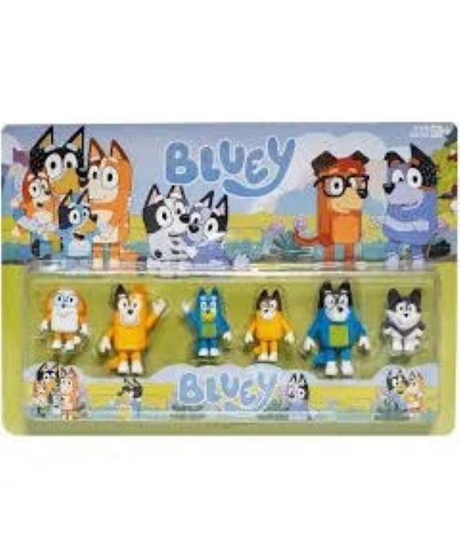 Bluey inspired 6-piece Figurines