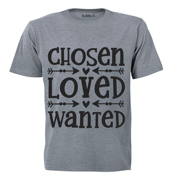 Loved - Wanted - Mens - T-Shirt - Grey image