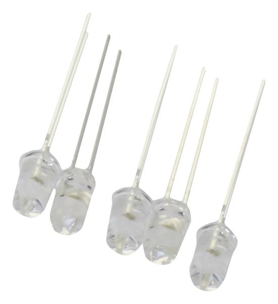 Multicomp Pro (MP-703-1066) LED, White, 20CD, Round, 5mm