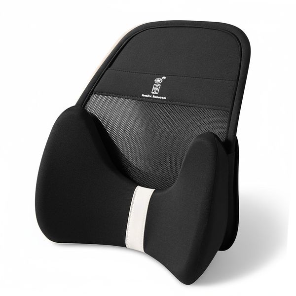 imix home-Ergonomic Memory Foam Lumbar Support Cushion Car Office Chair
