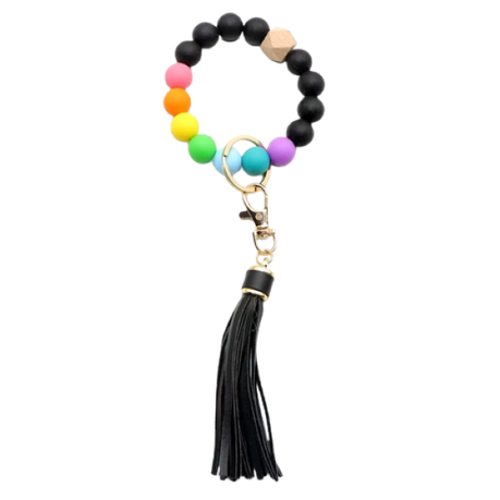 Tassel hot sale bracelet keychain