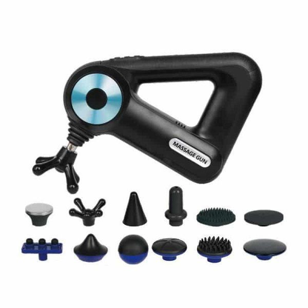 Triangle Fascial Deep Massage Gun with 12 Massage Heads