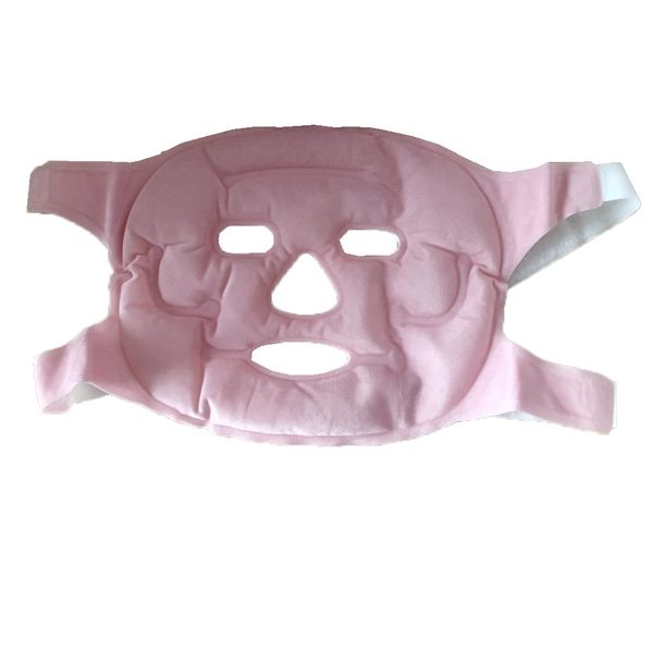 Reusable Cold Hot Gel Magnet Facial Mask for Face Skin Care - Pink