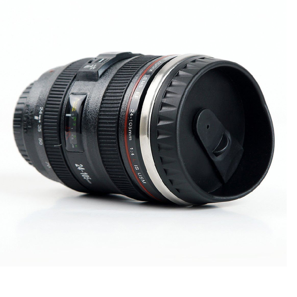 Classy Camera Lens Style Thermo- Stainless Steel Cup