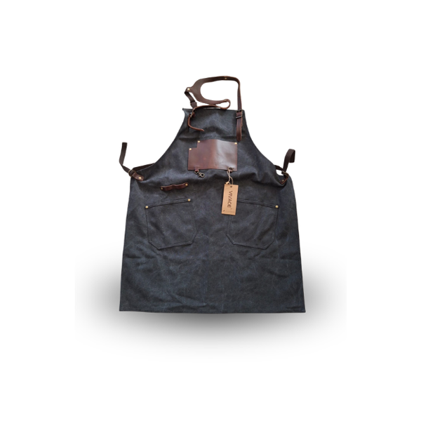 Vivace Premium Canvas Apron with Adjustable Leather Straps