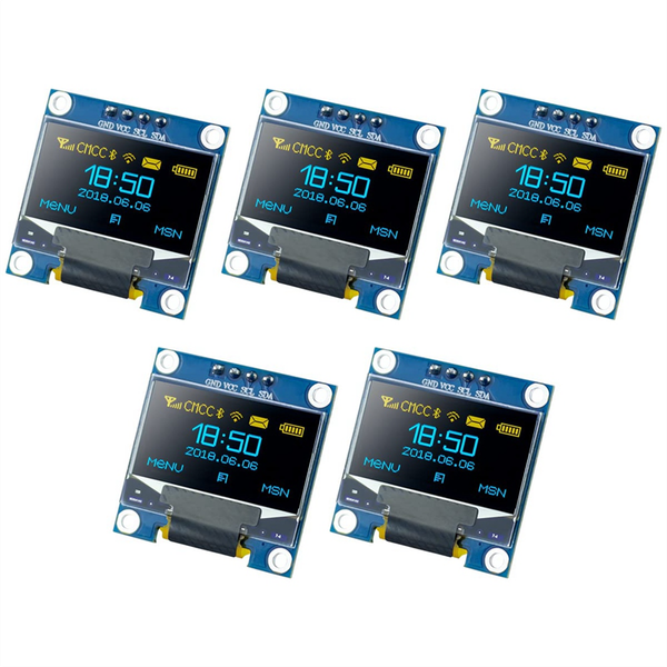0.96 Inch 5 Pcs Oled I2C Display Module for Arduino Raspberry Pi