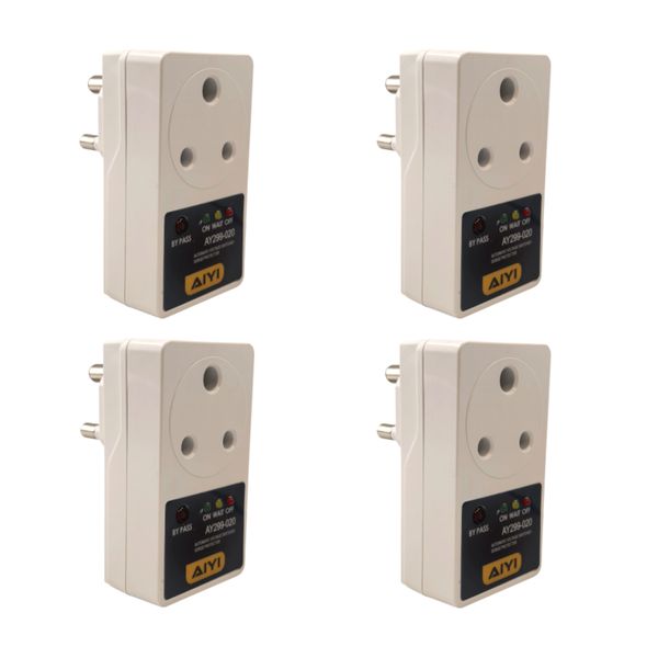 AIYI 4-Pack Voltage Detector Surge Protector Plug Adapter AY299-020