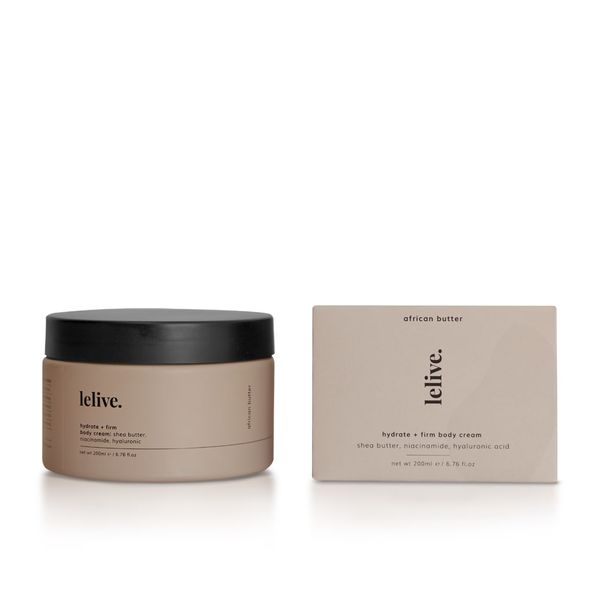 Lelive - african butter | hydrate + firm body cream (200ml)