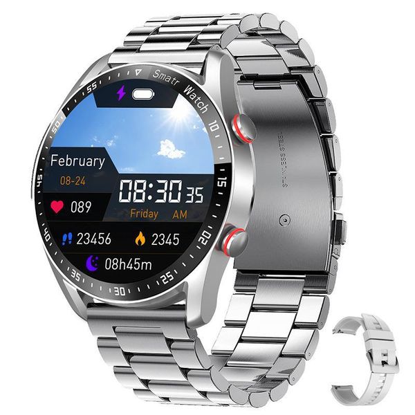 Stainless Steel Smart Watch ECG+PPG Business