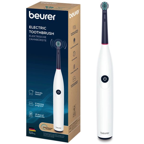 Beurer Electric Toothbrush TB 15 Deep Plaque Removal. Eco-Friendly. USB-C
