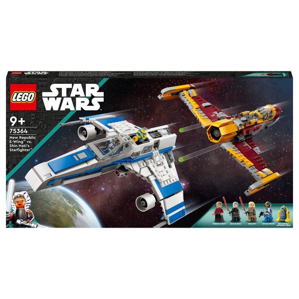 LEGO® Star Wars™ New Republic E-Wing™ vs. Shin Hati’s Starfighter™ 75364 Building Toy Set (1,056 Pieces)