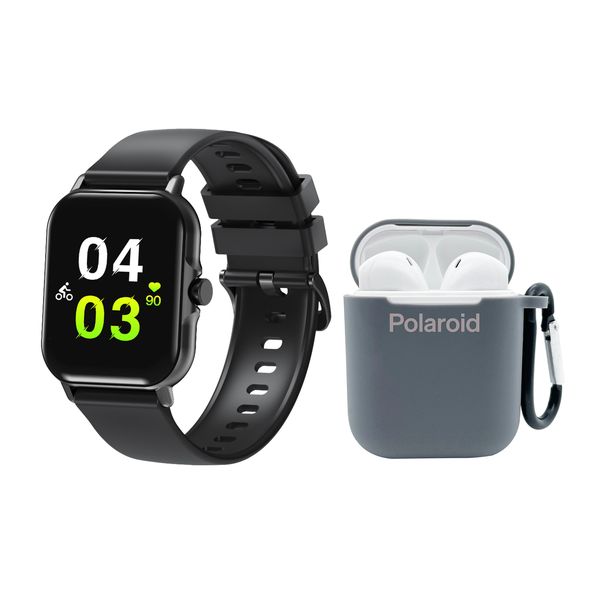 Polaroid Nexus Smart Watch &amp; True Wireless Series Stereo Earbuds