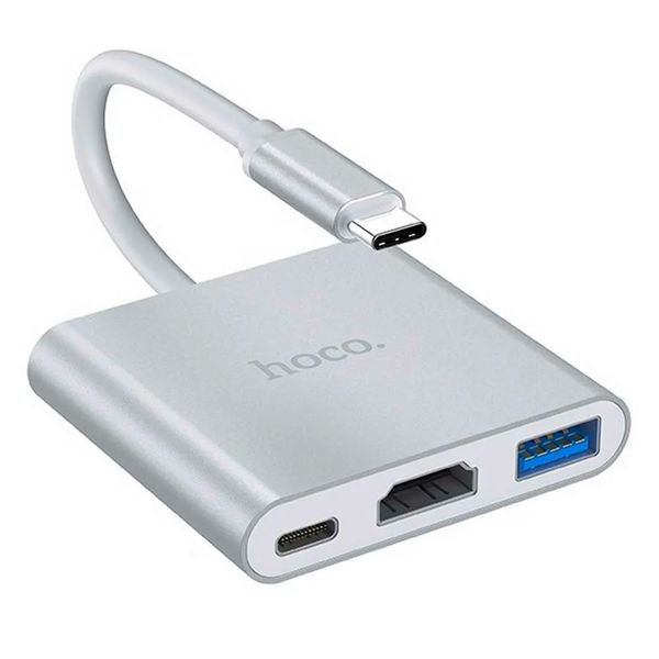 HOCO. Multi Hub Type-c to HDMI - USB 3.0 - PD Aluminum Alloy HB14 Adapter