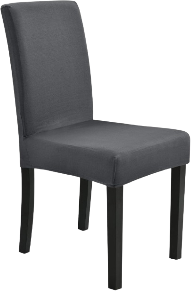 Stretch Dining Chair Slipcovers - Dark Grey - Set of 4