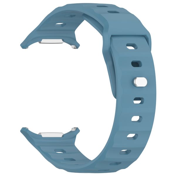 Silicone Wave Strap Compatible with Samsung Galaxy Watch Ultra-Slate