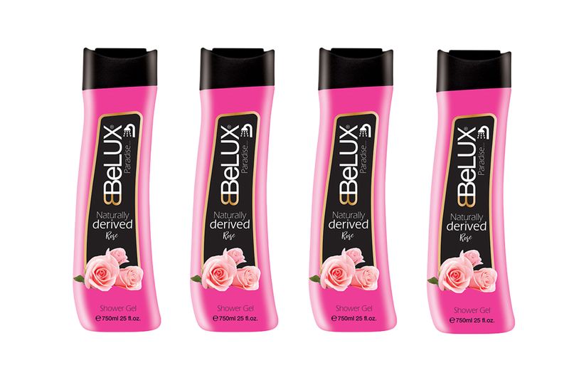 Belux Shower Gel Bundle - Rose Paradise (4 x 750ml)