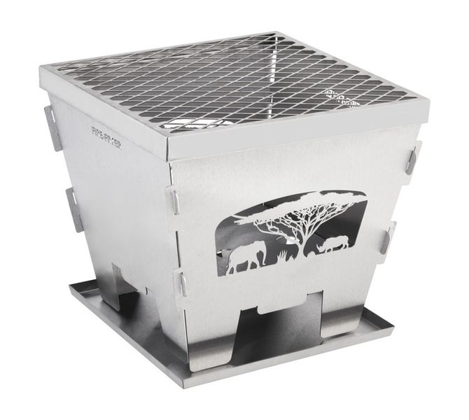 Fire Fryer Boma Patio Braai Silver 346 x 372 x 300 mm