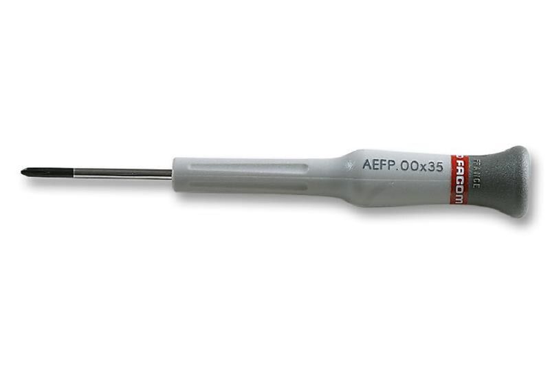 Facom (AEFP.00X35) Phillips Screwdriver, #00 Tip, 35 mm Blade Length