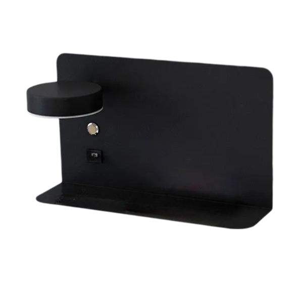 Minimalist Left Bedside Lamp Shelf