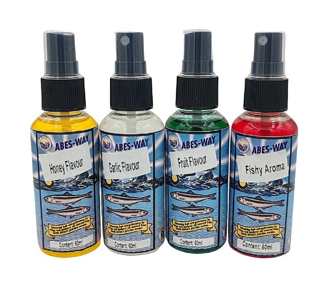 Bait Sprays For Fishing - 4 Pack - Abes-Way - 60ml Each