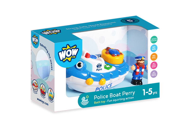 Wow Toys Police Boat Perry