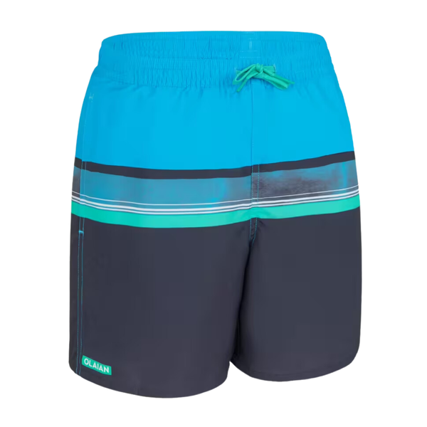 Olaian Swimming Trunks Sky Blue Navy Blue
