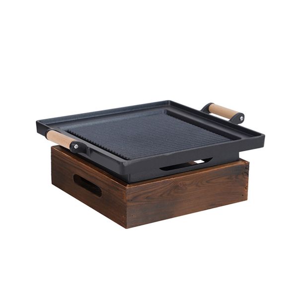 Alcohol and Charcoal BBQ Grill Tray - Chinese-Style BBQ Insulated Tray