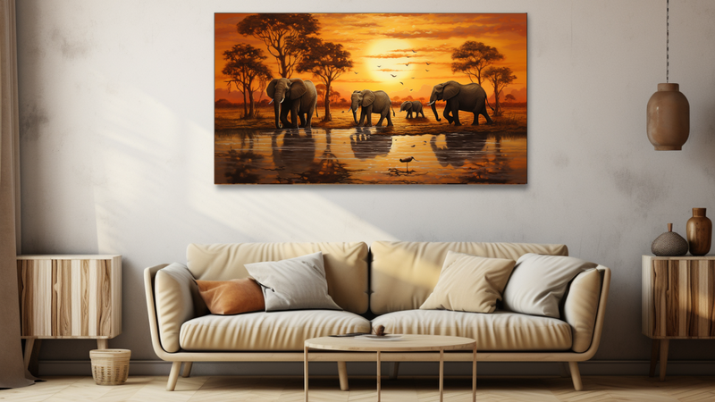 Canvas Wall Art -Safari Serenede Abstract - HD0119