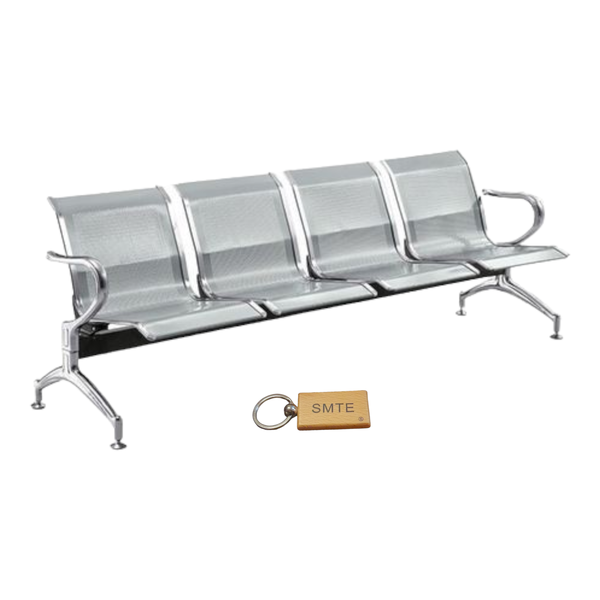 Modern and Metal Four Seater Waiting Area Reception Chairs