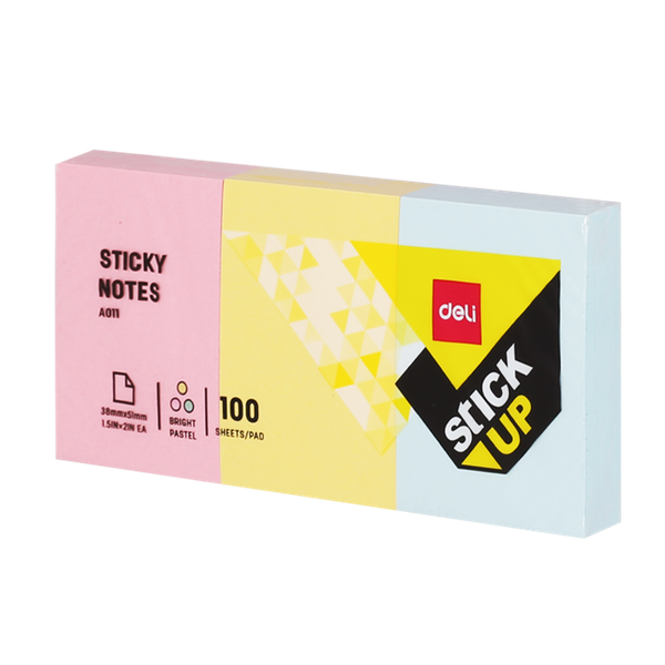 DELI Sticky Notes (38x50mm) - Pastel