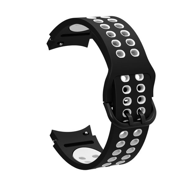 Sports Strap Compatible With Samsung Galaxy Watch 4/5/6/7 - Black &amp; White