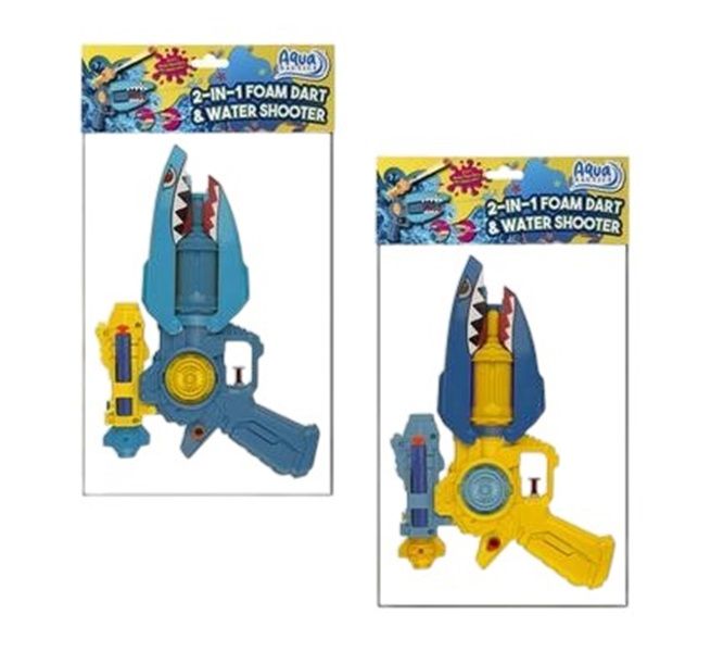 2in1 Foam &amp; Water Gun Shooter 25cm x 2