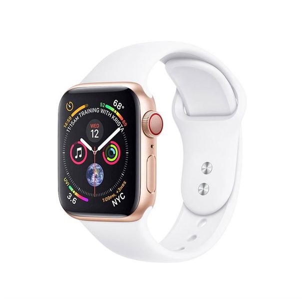 TekByte Silicone Strap for Apple Watch - White - 42/44/45/49mm