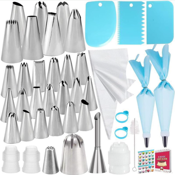 72-Piece Piping Tools Set for Perfect Frosting on Cookies and Cupcakes