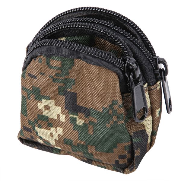 Waterproof Nylon Bag For Sports Mini Outdoor Storage Pouch Digital Camo