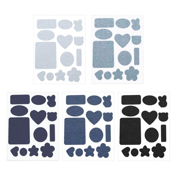 5Pcs Self Adhesive Denim Patches for Jeans