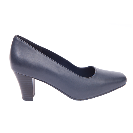 Green Cross Women's Classic Block Heel Court Shoe Image