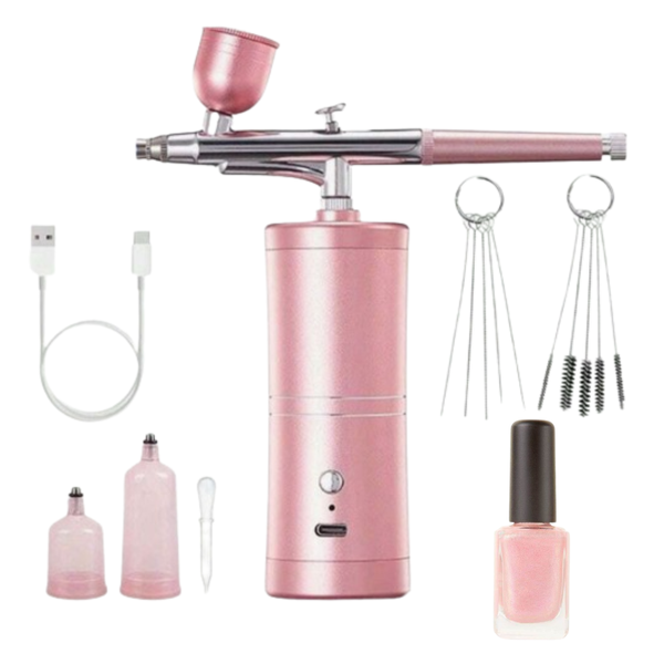 Airbrush Tool for Nails , Makeup, Tattoos, and Cake Decorating. w/ Polish