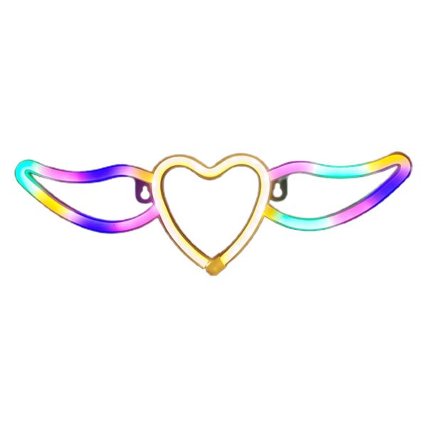 Heart Wing Neon Sign Lamp USB And Battery Operated