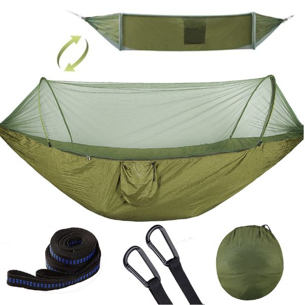 Olive Tree - Portable Pop-up Camping Hammock With Mosquito Net
