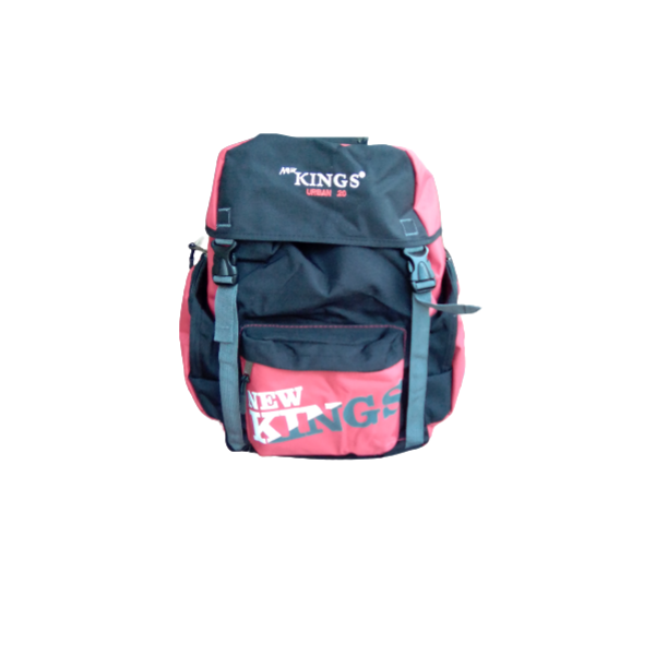 New kings Urban 20 School Backpack Bag- Black &amp; Red