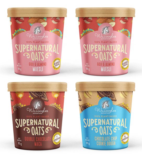 Wazoogles Supernatural Oats - Mixed Pots x4