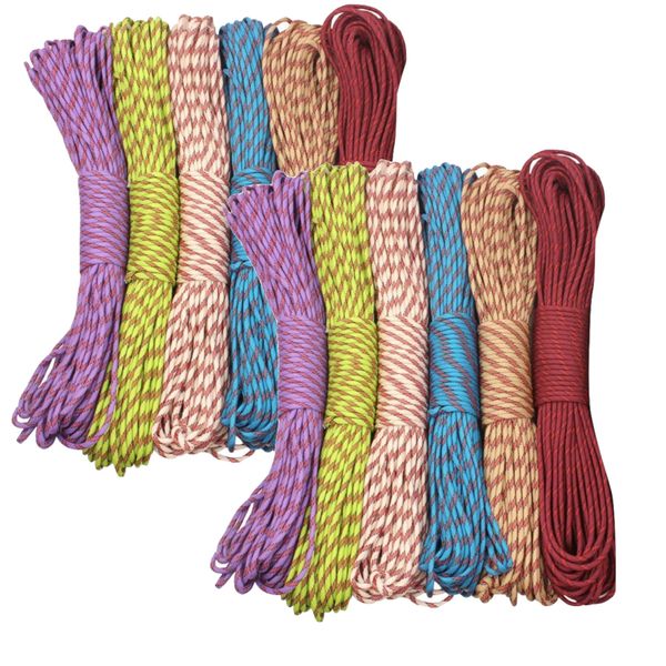 Camping Paracord 12 x 5M Luminous Reflective