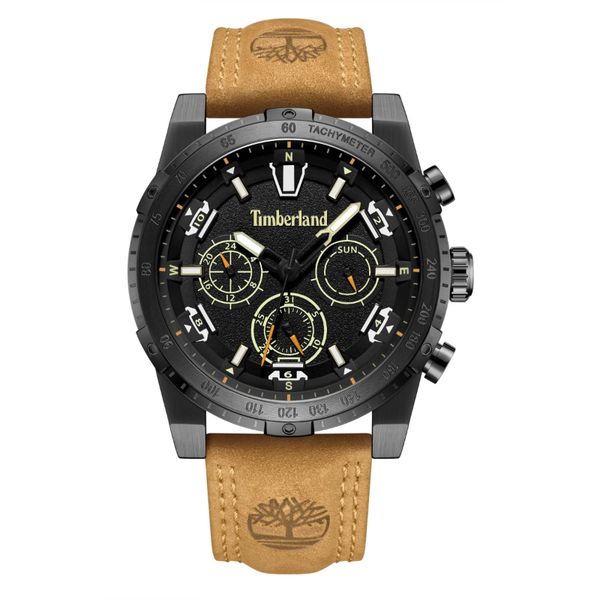 Timberland-Sherbrook Mens Brown Leather Watch-TDWGF2230403