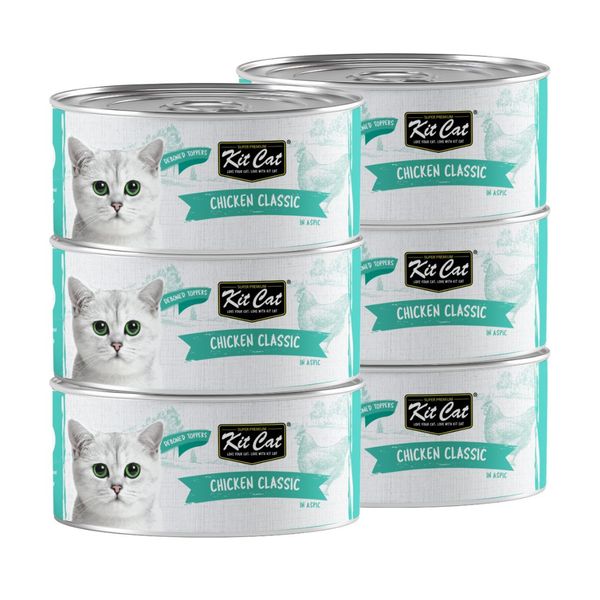 Kit Cat - Deboned Chicken Classic Aspic (6 x 80g)