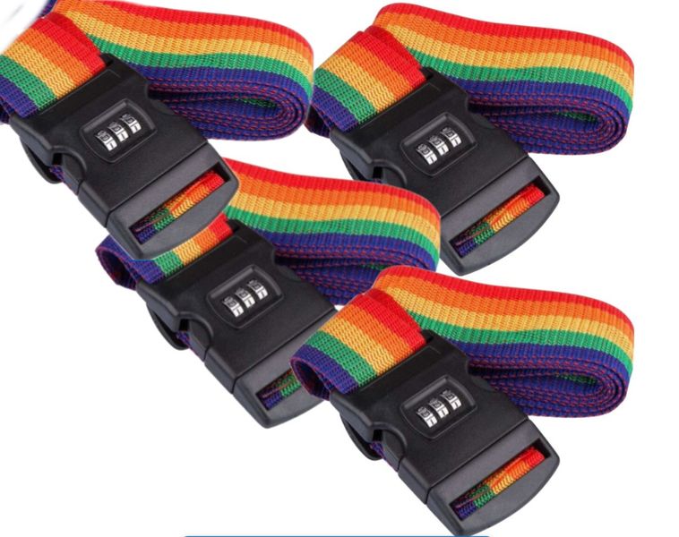 Luggage One Word Strap Fixing Checked Case Reinforcement Strap 4PCS