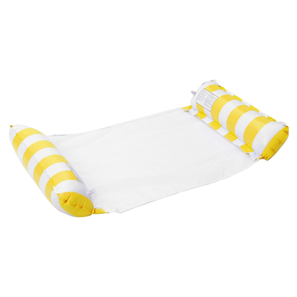 Foldable Inflatable Pool Float Hammock - Yellow