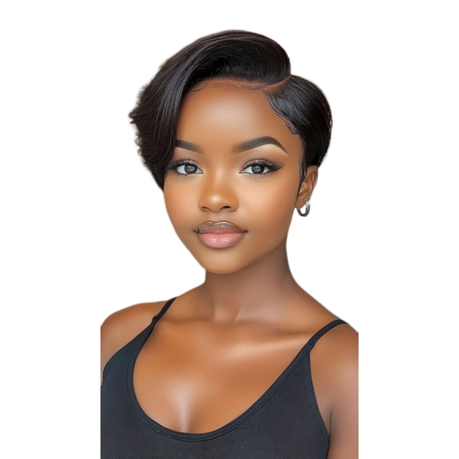Bob Wig Bob Cut Straight Pixie Ladies Wig Human Hair Brazilian Wig Image