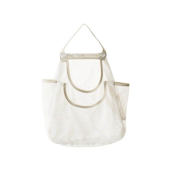 Large - Hanging Storage Bag For Onions &amp; Garlic - Cream