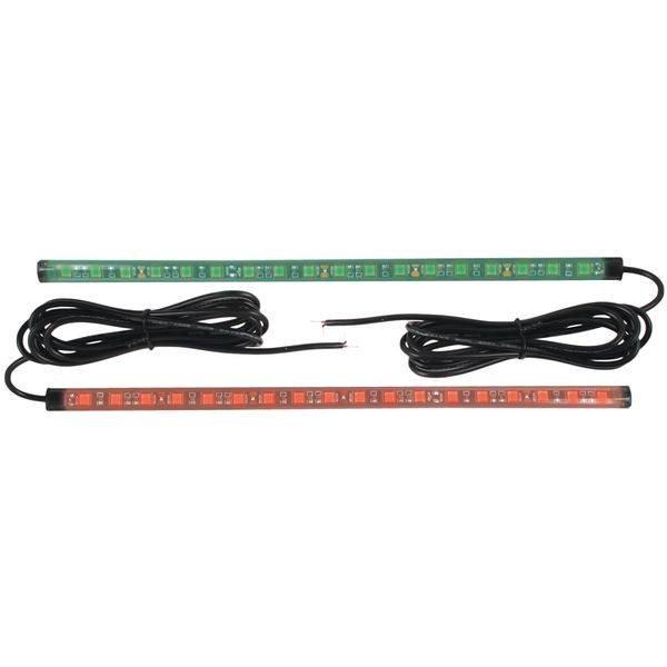Red/Green Navigation Light Set for Boats - 12/24 Volt